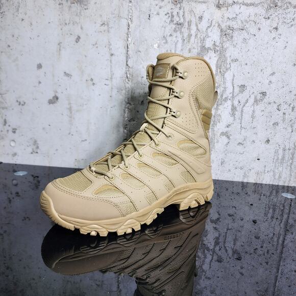 MSRP $189 Merrell Moab 3 8" Tactical Zip Waterproof Coyote Boot Size 12 - Picture 1 of 6